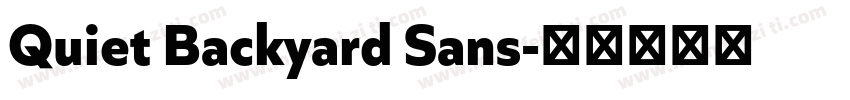 Quiet Backyard Sans字体转换